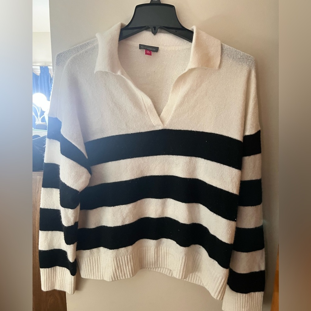 Vince Camuto Wide Striped Sweater XL